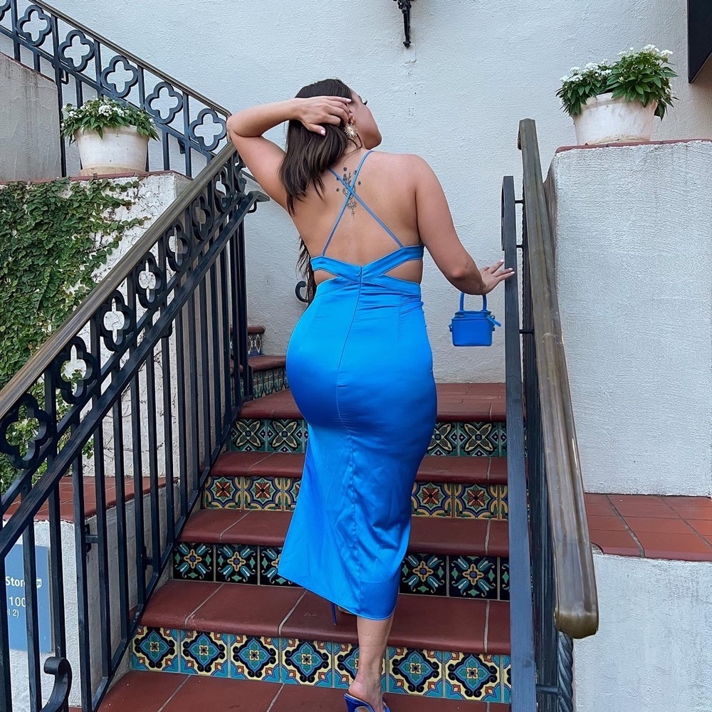 Midi Satin Dress